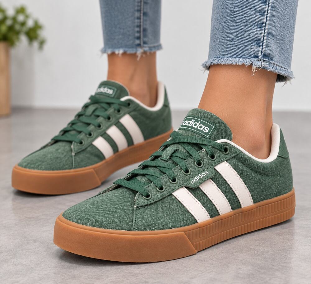 adidas Daily 3.0 Green Gum Sneakers Men’s Size 9 NWT IF7487